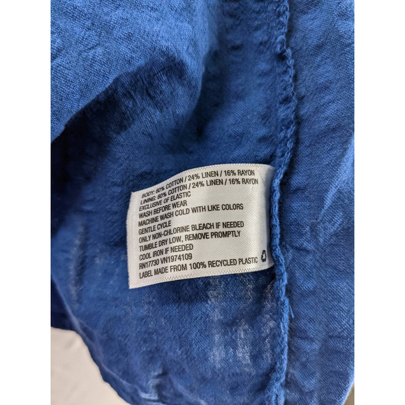 Bodycon Dress Mini Wild Fable Blue XL Sleeveless Woven Cutout Short Sundress Fun - Picture 9 of 10